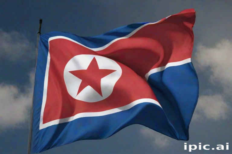 north korea flag