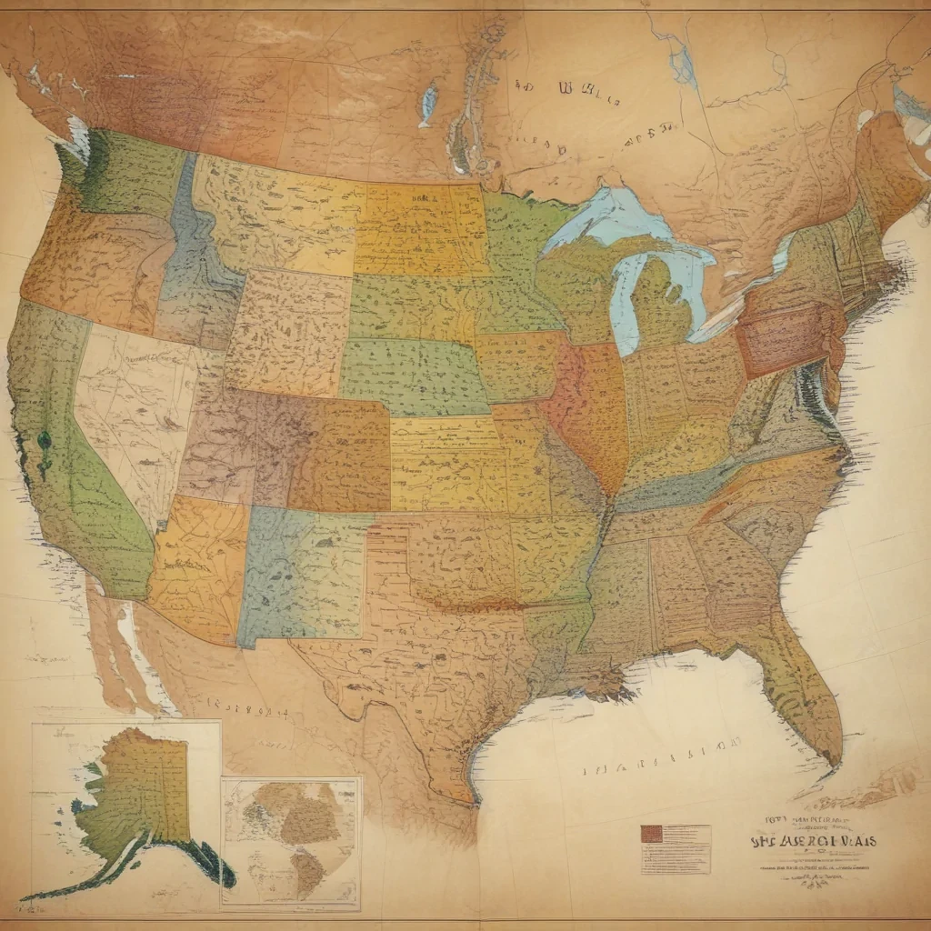 map of the us states