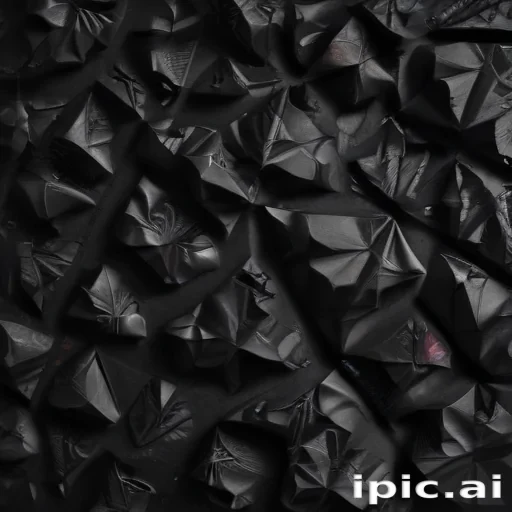 crumpled black paper