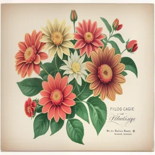 vintage flower illustration