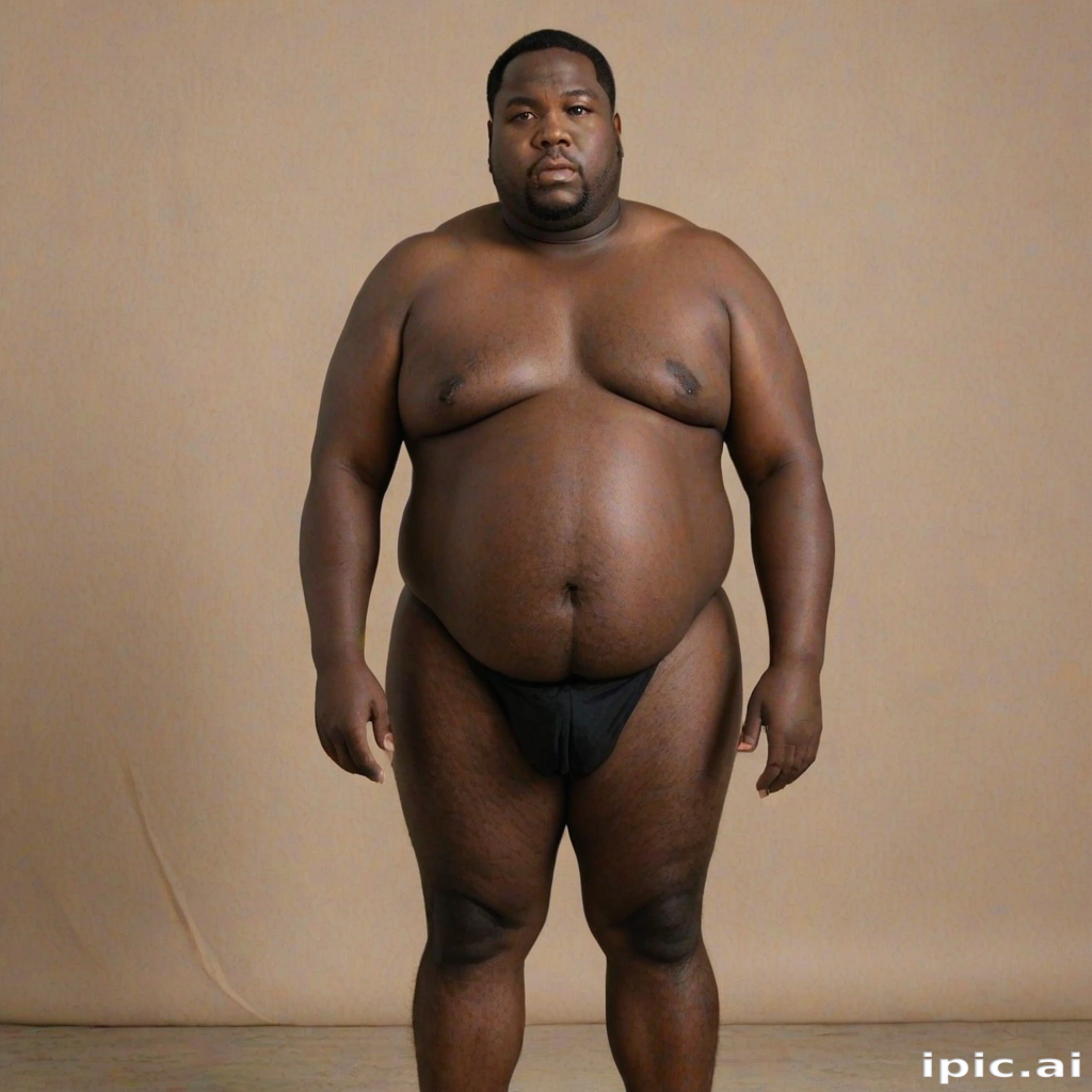 black fat man