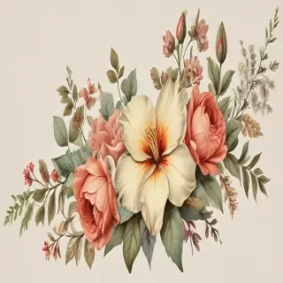 vintage flower png