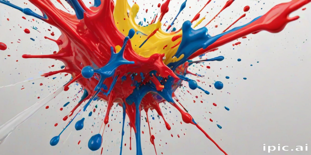 transparent paint splatter