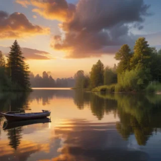 background lake