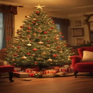 retro christmas image