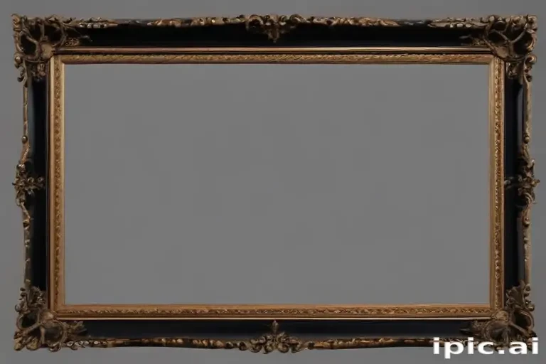black picture frame png