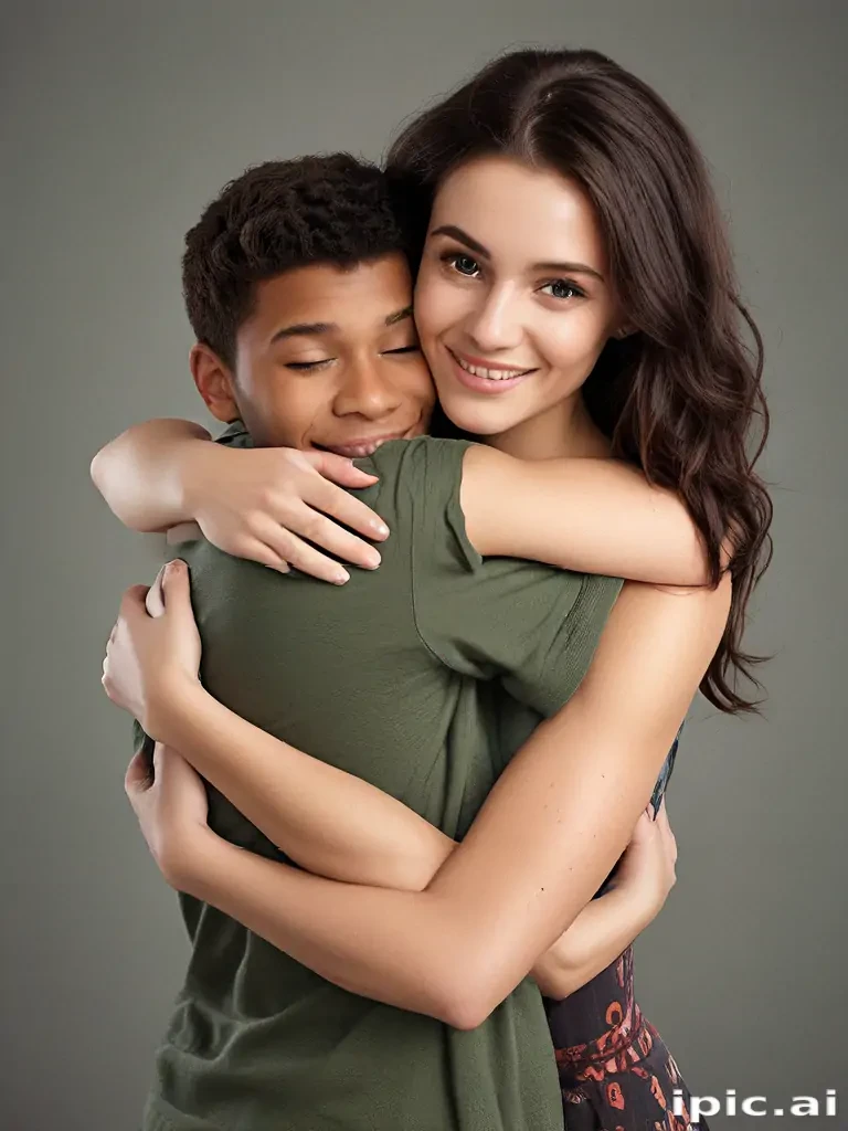hugging png
