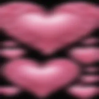 pink hearts clipart