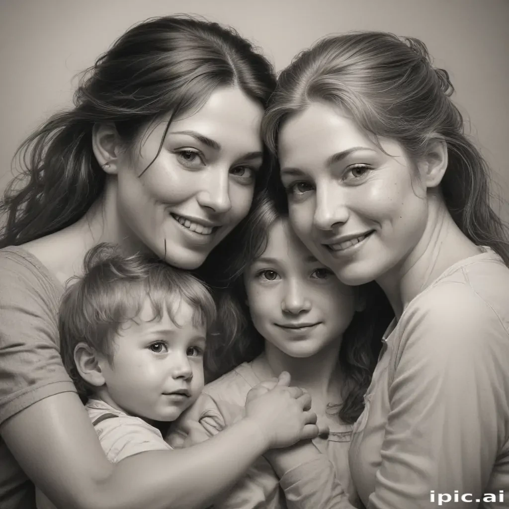 drawings of family