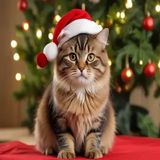 christmas cat background