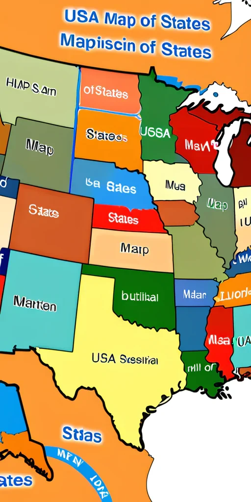 usa map of states