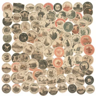 vintage stickers png