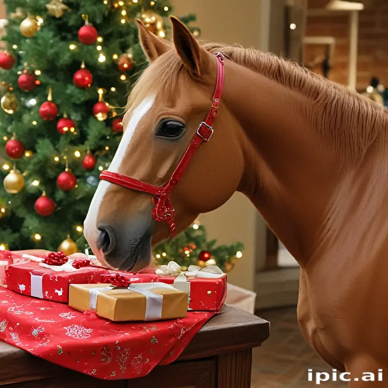 merry christmas horse images