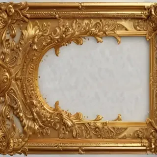 gold border transparent