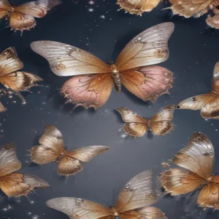 glitter butterfly wallpaper
