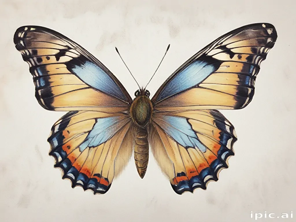 pictures of drawings of butterflies