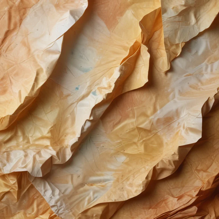 wrinkled paper overlay