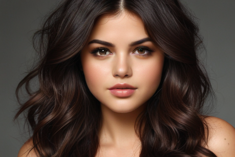 selena gomez with wavy hair