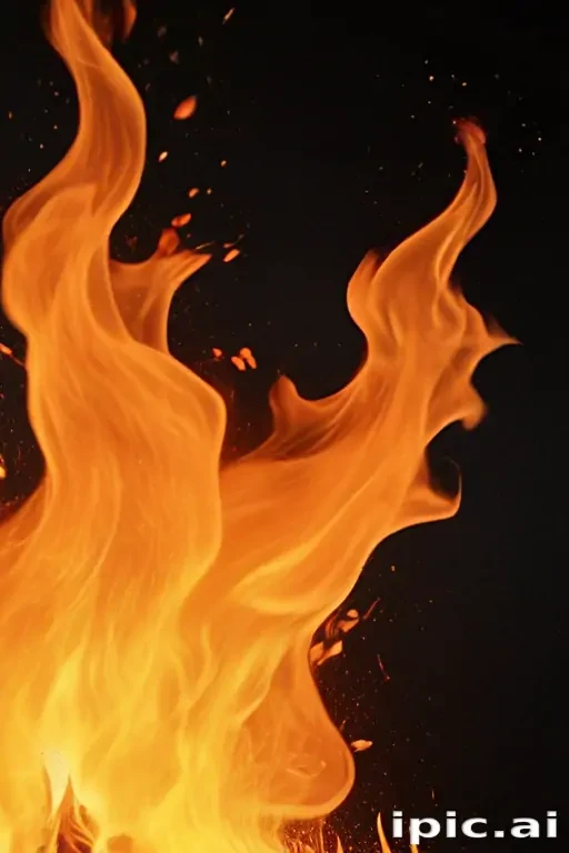 background on fire