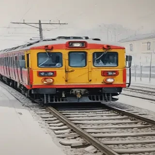 train drawing