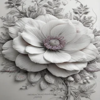 flower line work