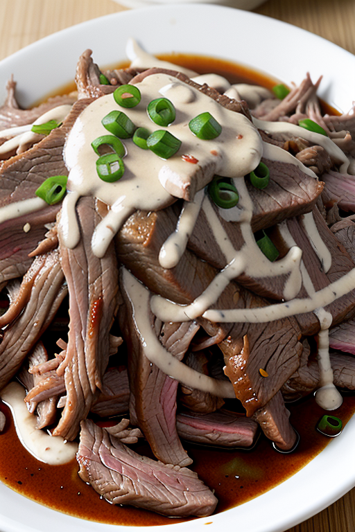 shredded beef with garlic sauce