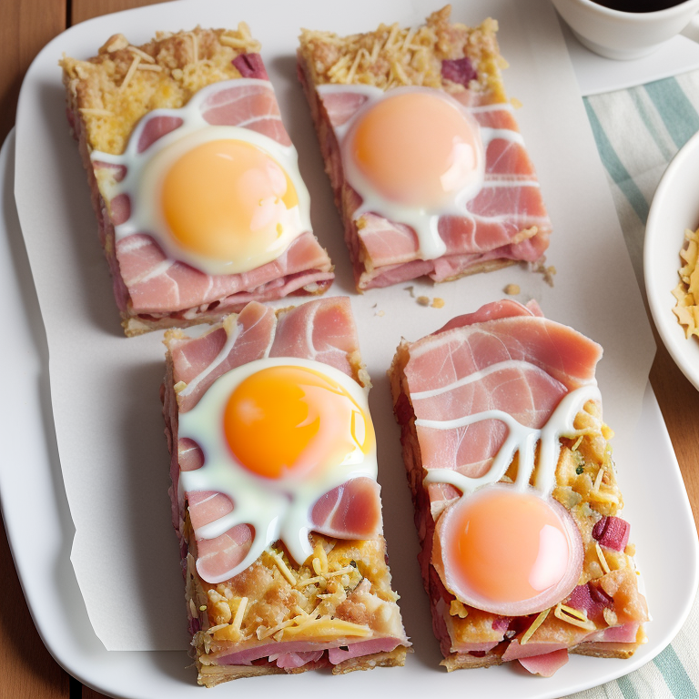 breakfast bars ham and cheese