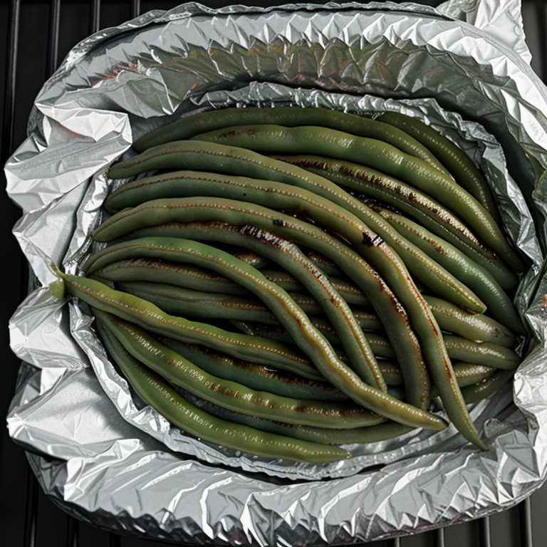 grill green beans in foil