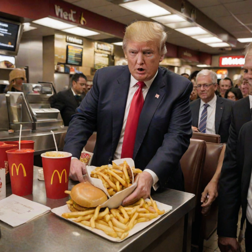 donald trump at mcdonalds