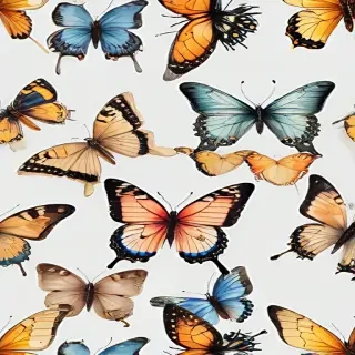 butterflies transparent