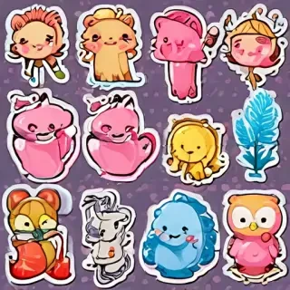 stickers clipart