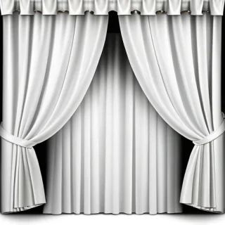 white curtains png