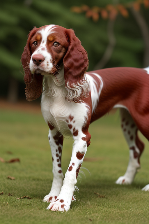 irish red and white setter