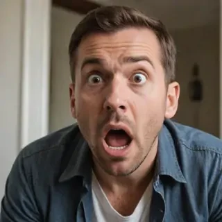 shocked man