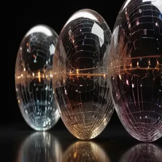 transparent disco balls