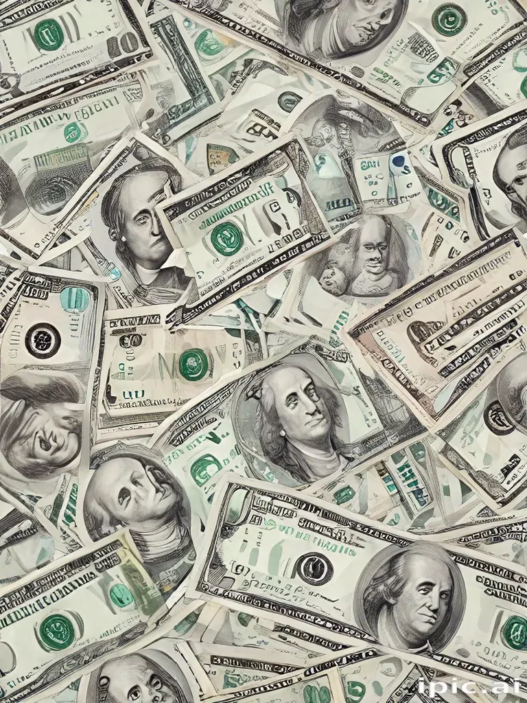 money with transparent background