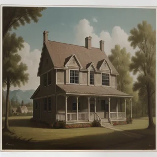 background of the house