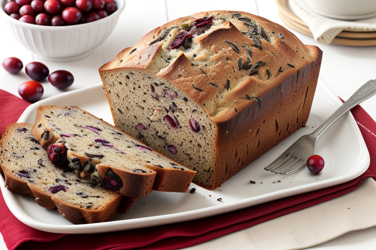wild rice and cranberry bread