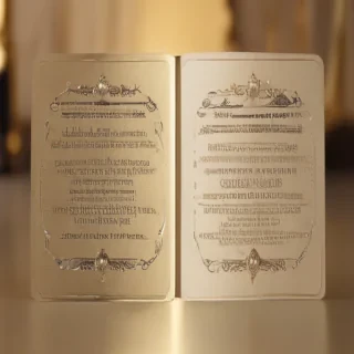 holding card