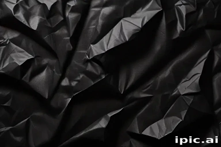 black crumpled paper