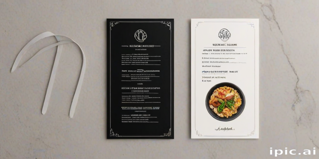 menu mock up