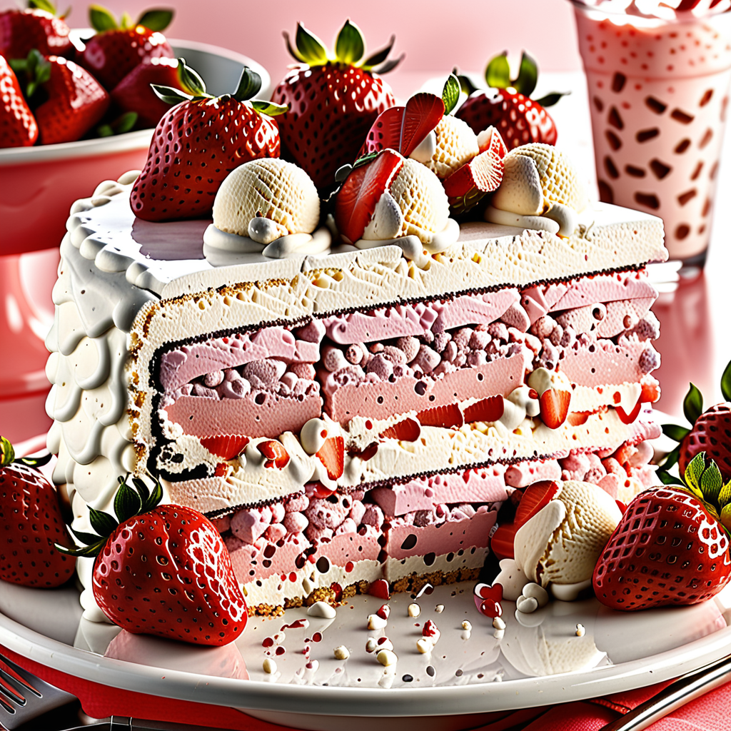carvel strawberry ice cream cake