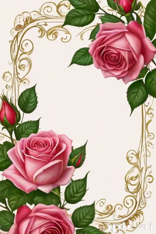 rose border png