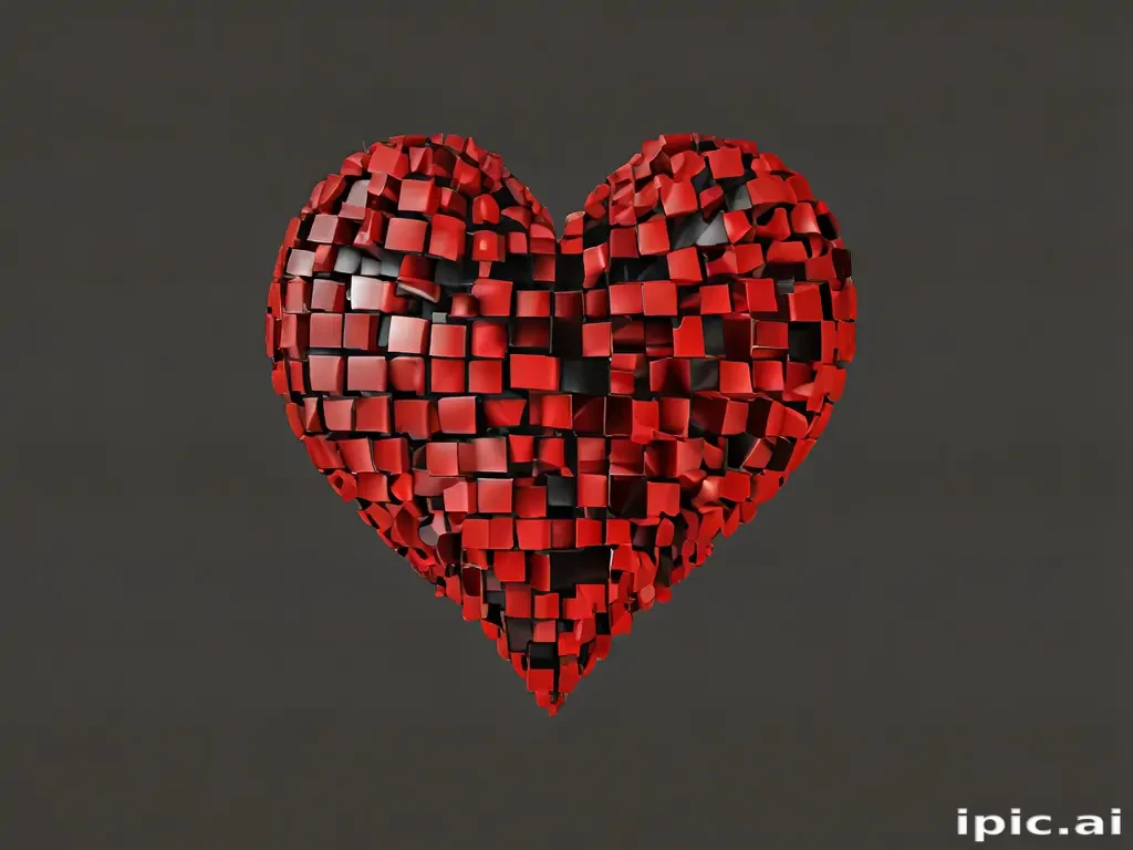pixelated heart png