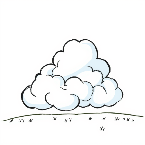 cartoon cloud drawing