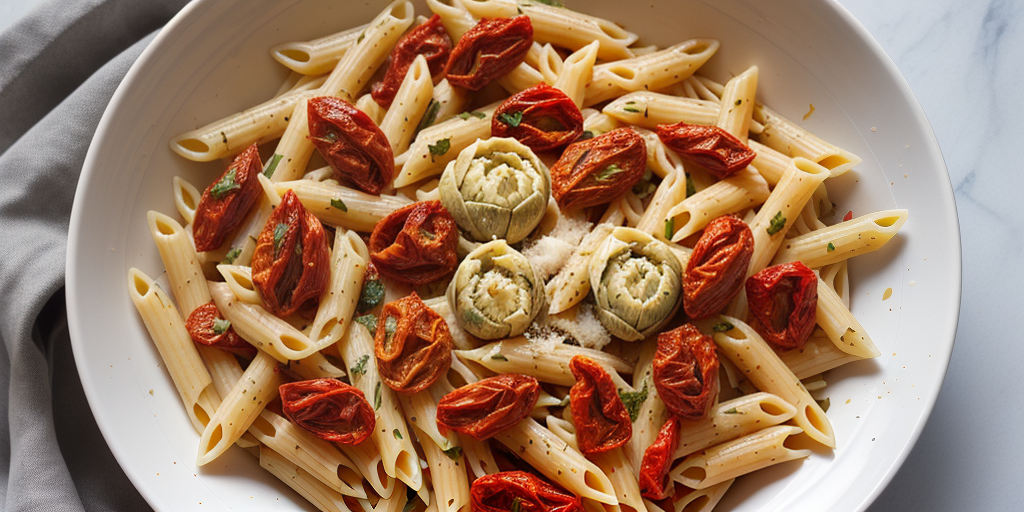 pasta sun dried tomatoes artichokes