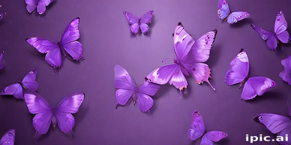 purple butterflies wallpaper