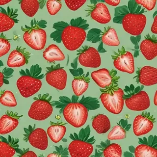 strawberry wallpaper aesthetic