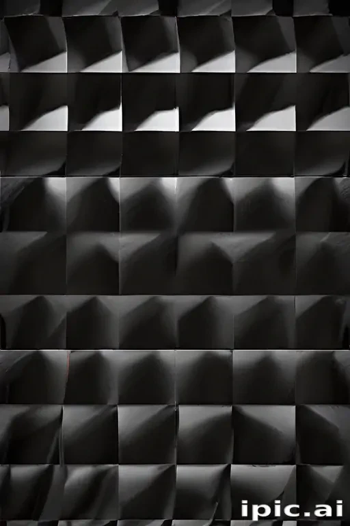 black checkered background