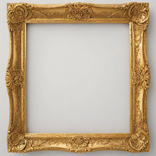 gold frame transparent background